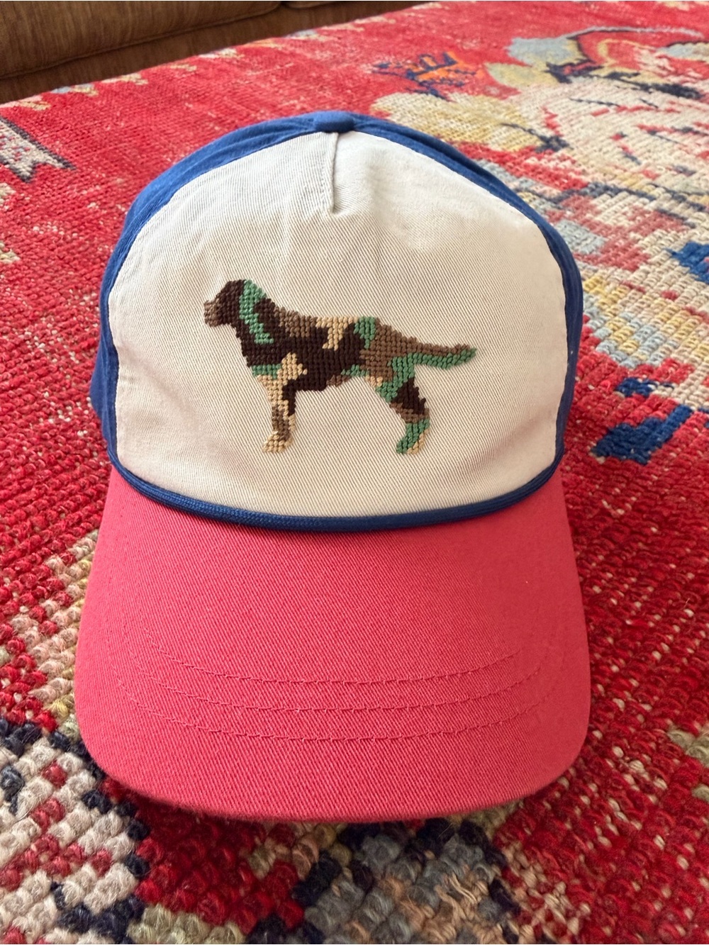 Camouflage Dog Embroidered Hat